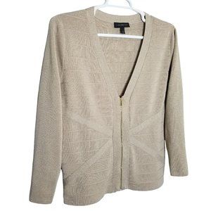 Lane Bryant Plus Size 18 20 Cardigan Zip Sweater Jacket Metallic Sparkle Stretch